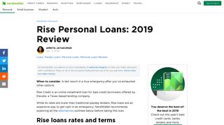 Rise Personal Loans: 2019 Review - NerdWallet