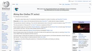 Rising Star (Indian TV series) - Wikipedia