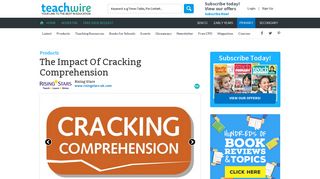 The Impact Of Cracking Comprehension | Teachwire Educational ...