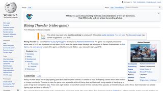 Rising Thunder (video game) - Wikipedia