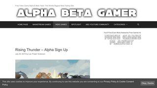 Rising Thunder – Alpha Sign Up | Alpha Beta Gamer