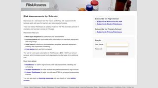 RiskAssess - Risk Assessments for Australian Schools