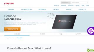 Rescue Disk for Windows | Comodo offers Free Rescue Disk Software