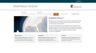 Natural Hazard Risk Reports - CoreLogic RiskMeter Online™