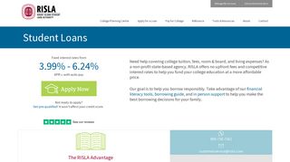 RISLA Student Loans 2018/19