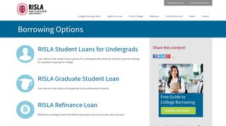 College Loans - RISLA