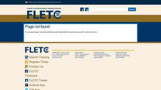 FLETC Electronic Learning Portal (ELP) Access Procedures