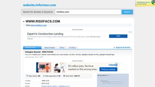 risxfacs.com at WI. Gallagher Bassett - RISX-FACS® - Website Informer