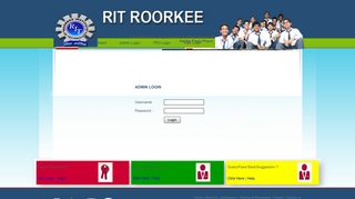 RIT : Student Information System - MyRITRoorkee.com