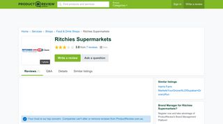 Ritchies Supermarkets Reviews - ProductReview.com.au