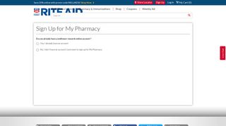 Sign Up for My Pharmacy – Rite Aid