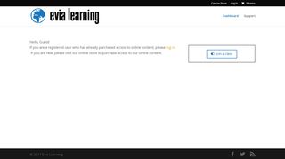 Learner Dashboard | Evia Learning