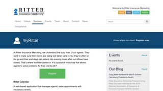 RitterIM - myRitter - Ritter Insurance Marketing