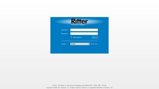 Zimbra Webmail Login - Rittermail.com