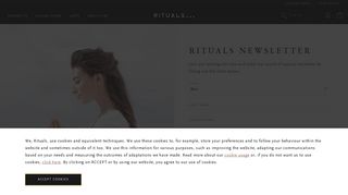 Newsletter subscribe | order online at RITUALS