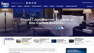 Should I Join Marriott Rewards or Ritz-Carlton Rewards?