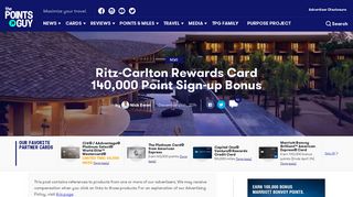 Ritz-Carlton Rewards Card 140,000 Point Sign-up Bonus – The Points ...