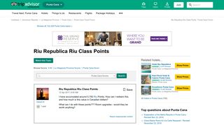 Riu Republica Riu Class Points - Punta Cana Forum - TripAdvisor