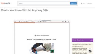 Monitor Your Home With the Raspberry Pi B+ - PDF - DocPlayer.net