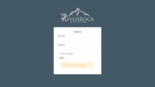 Riven Rock Staffing - Login