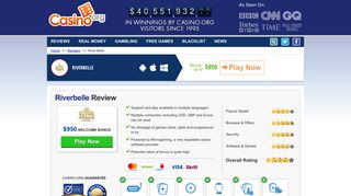 River Belle Casino Review - Free €$5000 Bonus For 2019 - Casino.org