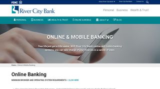 Online & Mobile Banking - River City Bank Rome, GA