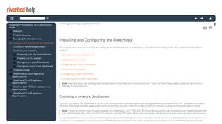 Installing and Configuring the SteelHead - Riverbed Support