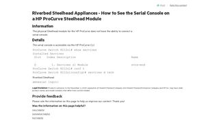 Riverbed Steelhead Appliances - How to See the Serial Console on a ...