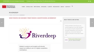 Riverdeep – Peninsula Strategies