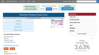 Riverfront Federal Credit Union - Reading, PA at 2494 Bernville Road