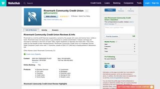 Rivermark Community Credit Union Reviews: 18 User Ratings
