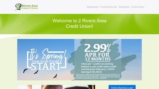 2 Rivers Area Credit Union - Home page