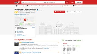Riverset Credit Union - 14 Reviews - Banks & Credit Unions - 53 S ...