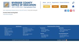 Outlook Web Sending Mail - Riverside County Office of Education