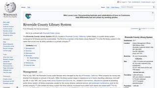 Riverside County Library System - Wikipedia