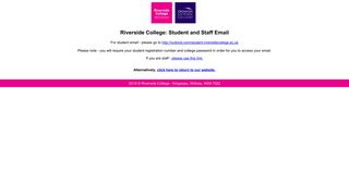 Staff Email or College Email - Riverside College