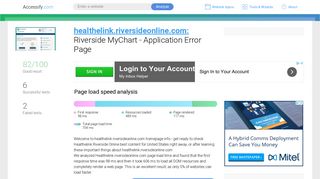 Access healthelink.riversideonline.com. Riverside MyChart - Accessify