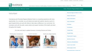 Riverside Regional Medical Center - Volunteer