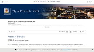 Job Opportunities | Sorted by Job Title ascending | City of Riverside ...