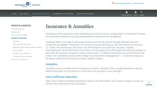 Insurance & annuities - Ameriprise Financial