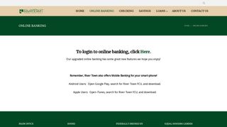 Online Banking - River Town Federal Credit Union