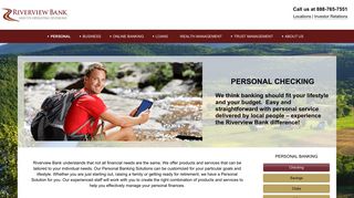 Personal Checking Accounts | Riverview Bank in Pennslyvania