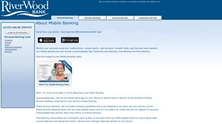 RiverWood Bank - Personal Checking