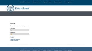 Riviera Day School - Online Application - Log In - RenWeb