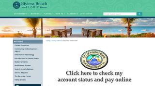 Pay Your Utilities Bill - Riviera Beach, Florida (FL) - City of Riviera Beach