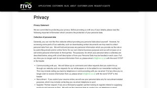 Privacy - Health & Safety | EHS Software - Rivo Software