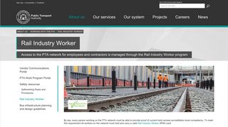 Rail Industry Worker - Public Transport Authority