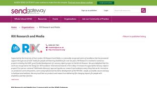 RIX Research and Media - SEND Gateway