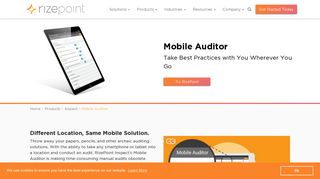 Mobile Auditor - Different Locations, Same Mobile Solution | RizePoint