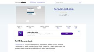 Connect.rjet.com website. RJET Remote Login.